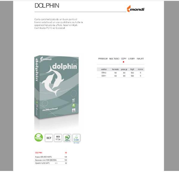 Dolphin/A4-Cf180Risme- 80Gr - immagine 2
