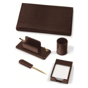 Set Scrivania 5 Pezzi Marrone