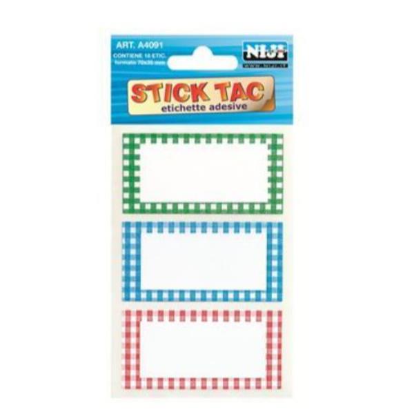 Etichette. Cm. 7X 3 5(18 Etichette)