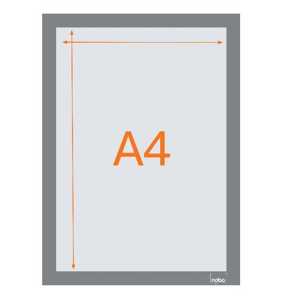 Cf2 Cornice Magnetica Ades. A4 Nero - immagine 2