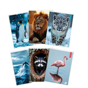 Cf 10 Quaderni Animal A4 80Gr R.q
