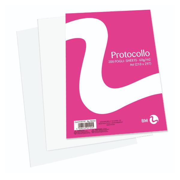 Risma Ff200 Protoc.a4 60Gr Bianco - immagine 3