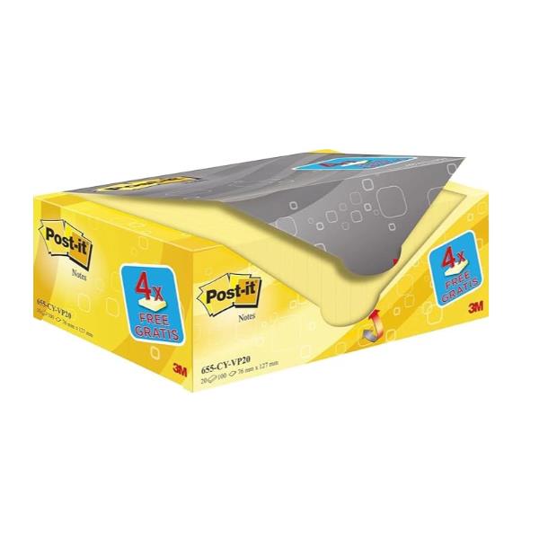 Value Pack 20 Post It Giallo 76X76 - immagine 2