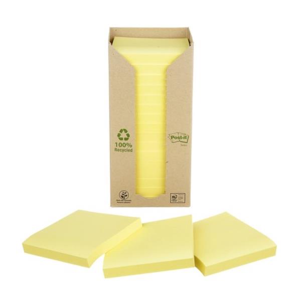 Cf16Post-It Ricicl 654-1T Giallo - immagine 2