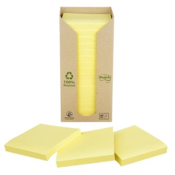 Cf16Post-It Ricicl 654-1T Giallo