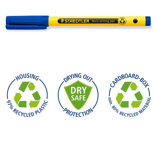 Cf10 Penna Noris Riciclata Blu - immagine 3
