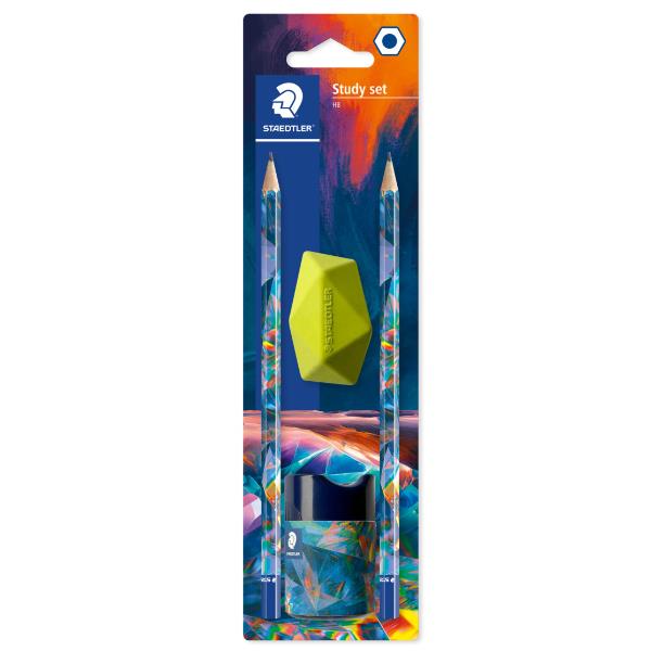 Kit 2 Matite Hb + Gomma + Temperino - immagine 2