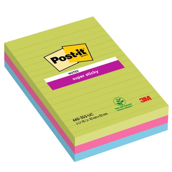 Cf3 Post-It Sk/Ass Righe/101X152 - immagine 2