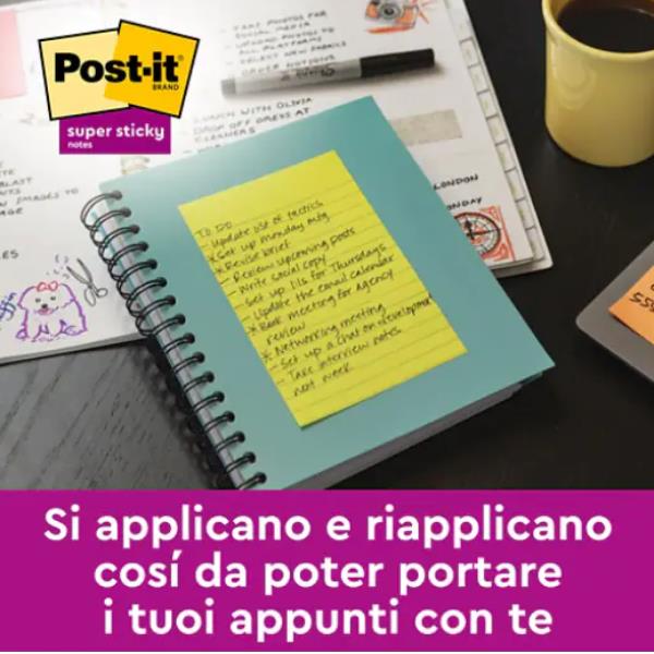 Post-It S-Sticky 102X152Mm- Blister - immagine 3