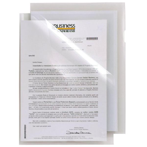 Cf25Cartelline Poli T150 A4Trasp - immagine 2