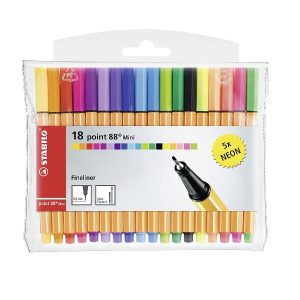 Ast18 Stabilo Point 88 Mini Asst