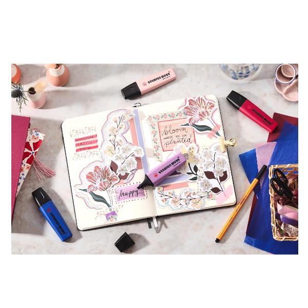 Cf10 Stabilo Boss Wflowers Borgogna - immagine 6