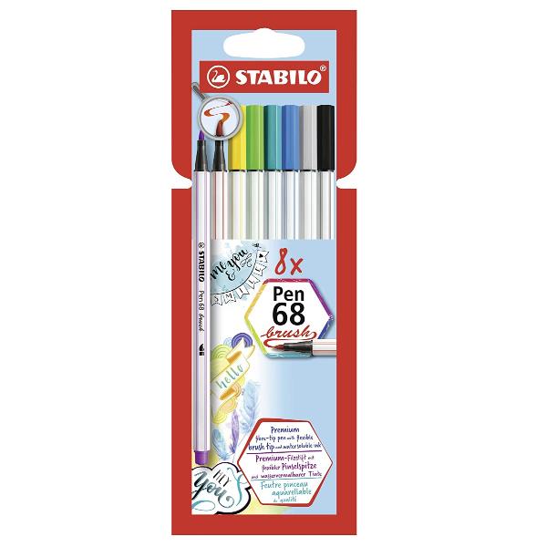 Ast8 Col Ass Stabilo Pen 68 Brush - immagine 6