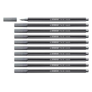 Cf10 Stabilo Pen68Metallic Argen