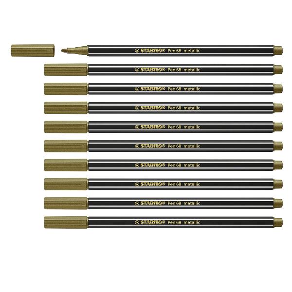 Cf10 Stabilo Pen68Metallic Oro M - immagine 5