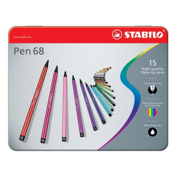 Ast15 Stabilo Pen 68 Col Assort - immagine 2