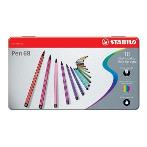Ast10 Stabilo Pen 68 Col Assort