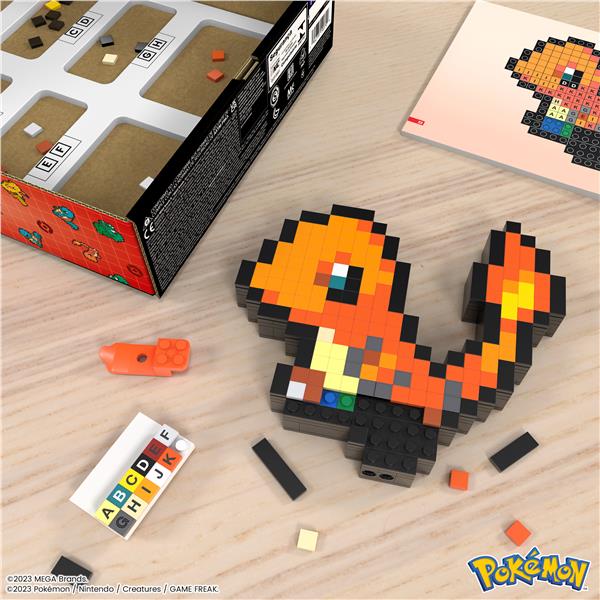 Mega Pokemon Pixel Art Charmander - immagine 4