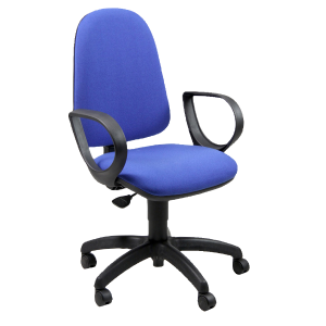 Sedia Oper Jupiter Blu+Bracc. Fissi