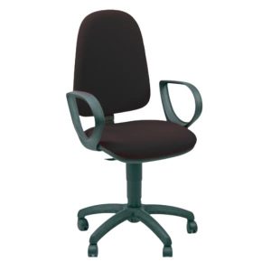 Sedia Oper Jupiter Nera+Bracc Fissi