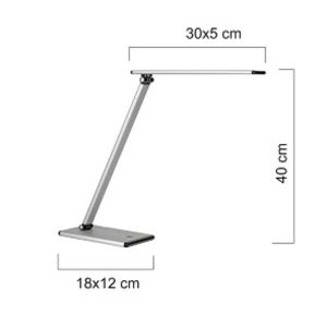 Lampada Terra Grigio Metallizzato