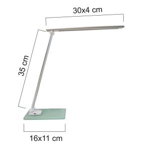 Lampada Popy Grigio Metallizzato