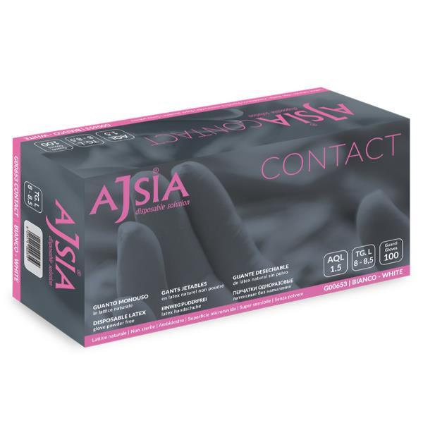 Cf100 Guanti Contact Bianco 5.5Gr M - immagine 2