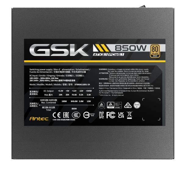 Gsk Atx3.1 850W 80 Plus Oro Psu - immagine 8