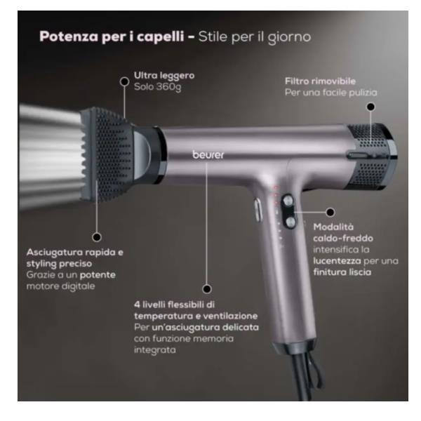 Asciugacapelli Hc100 - immagine 6