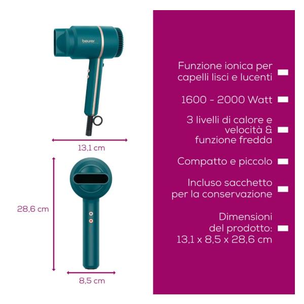 Asciugacapelli Hc35 2000W - immagine 4