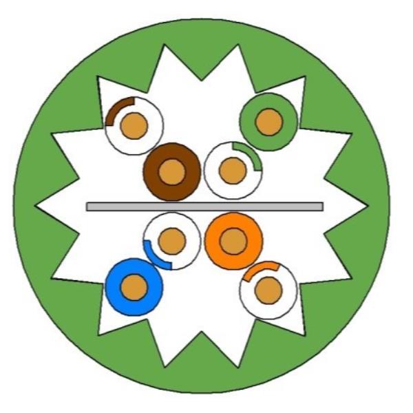 Cavo U/Utp Cat.6A Cca Verde 500M - immagine 2