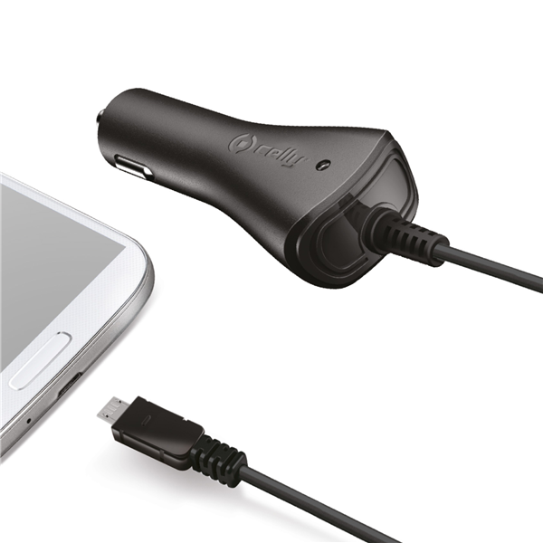 Car Charger Microusb 1A/5W Nero
