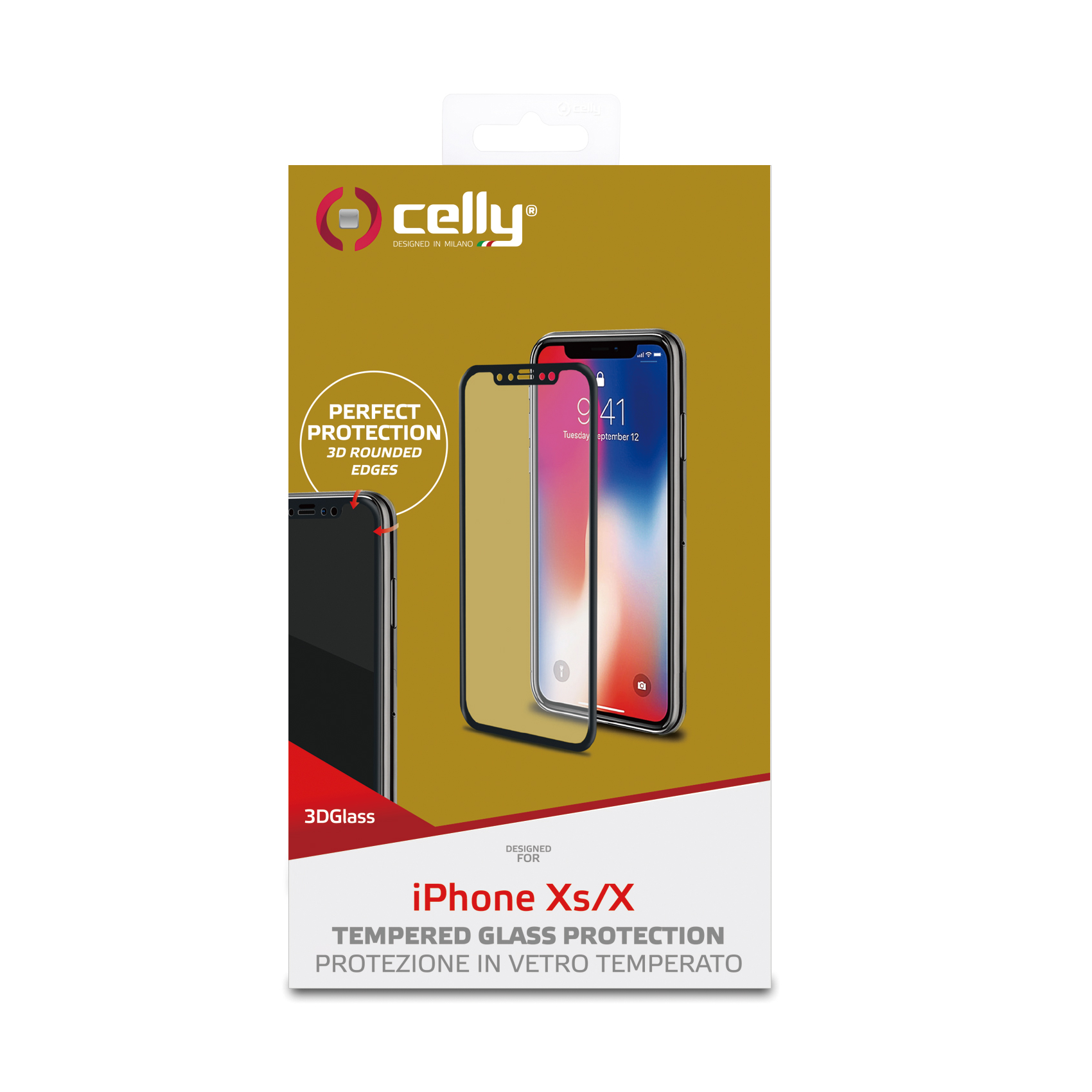 3D Glass Iphone Xs/X Nero - immagine 4