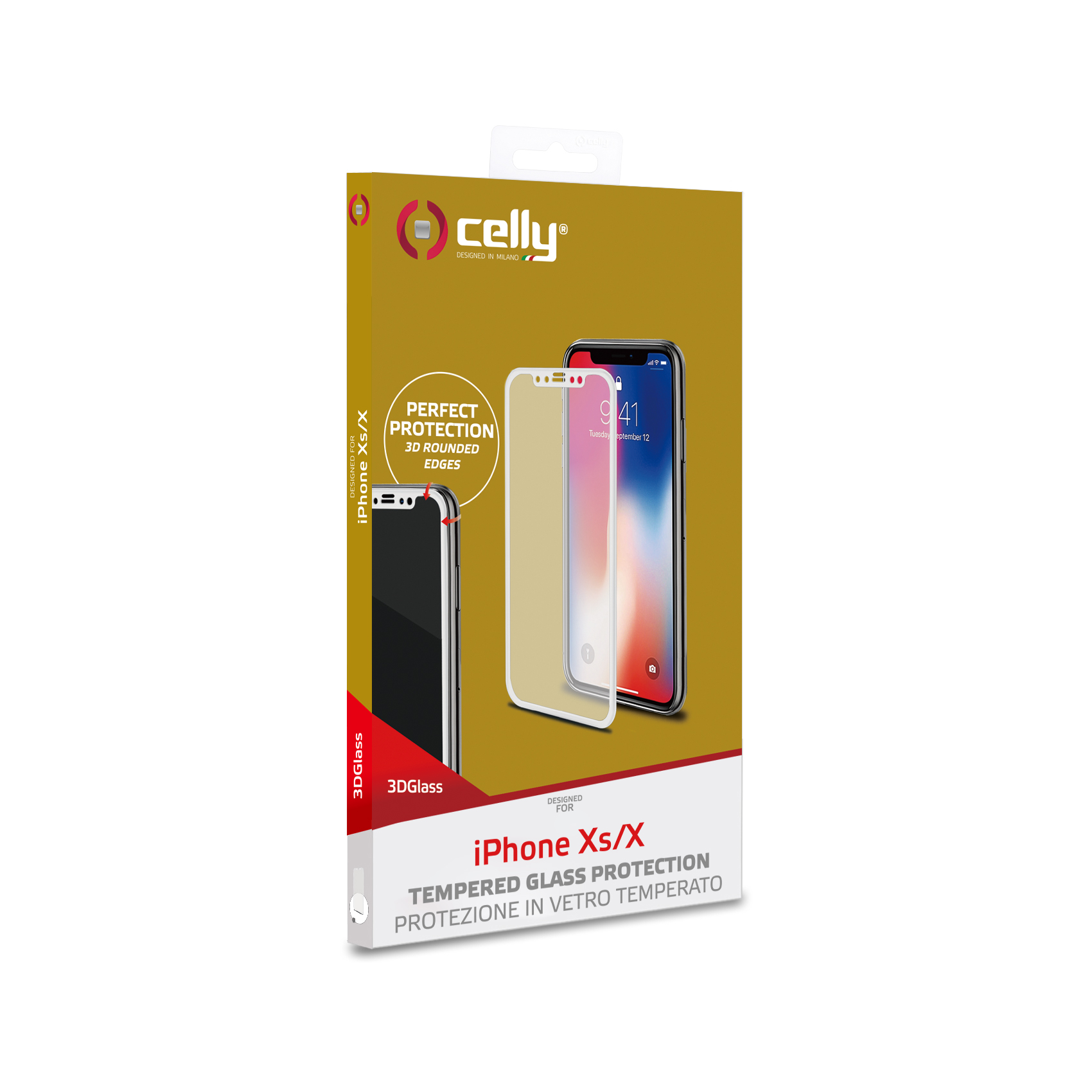 3D Glass Iphone Xs/X Bianco - immagine 4