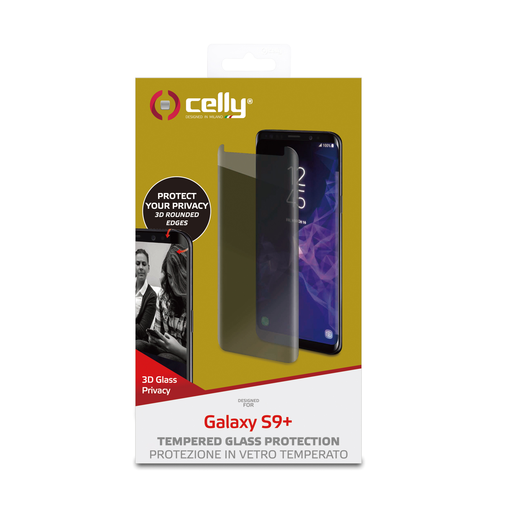 Privacy 3D Galaxy S9+ Nero - immagine 4