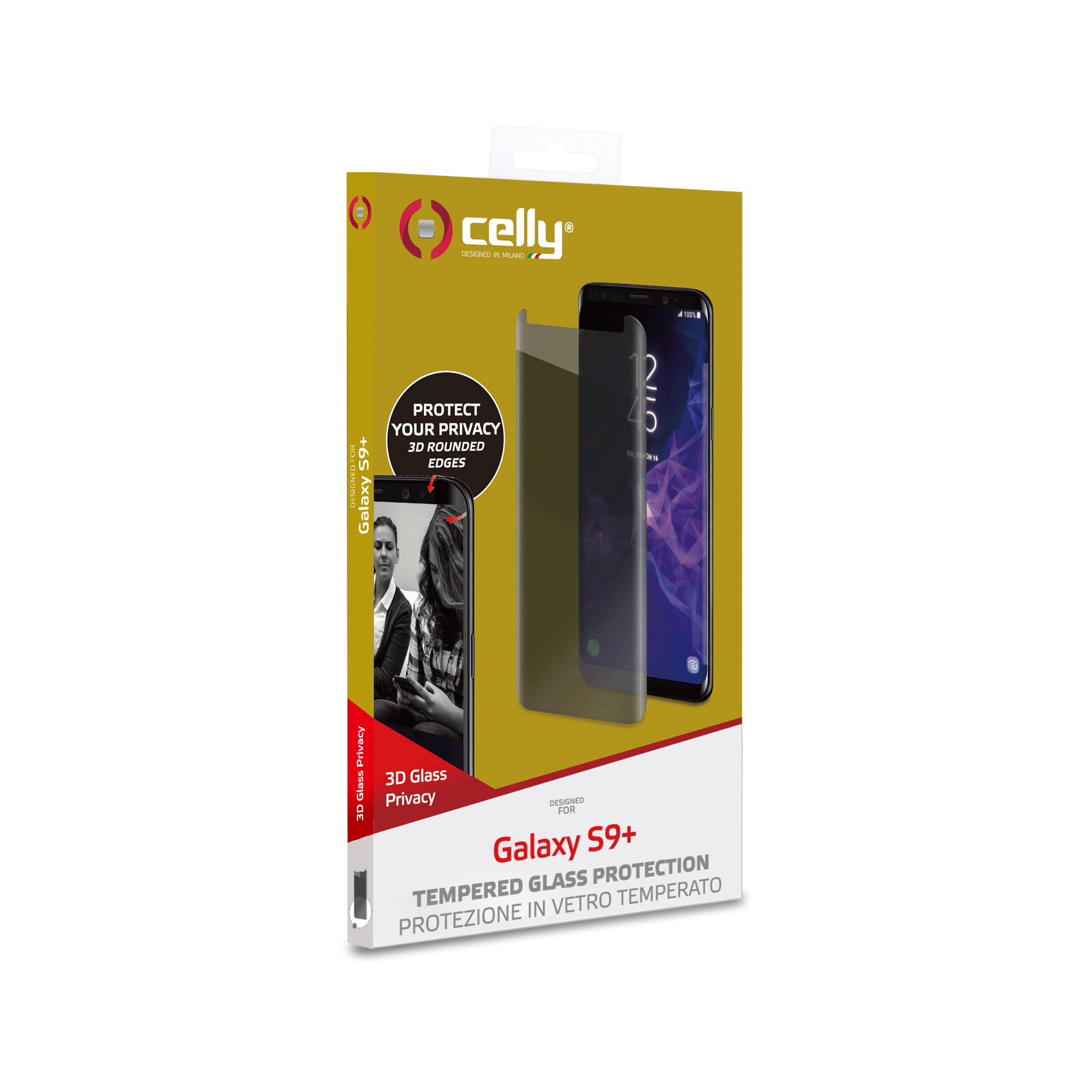 Privacy 3D Galaxy S9+ Nero - immagine 3