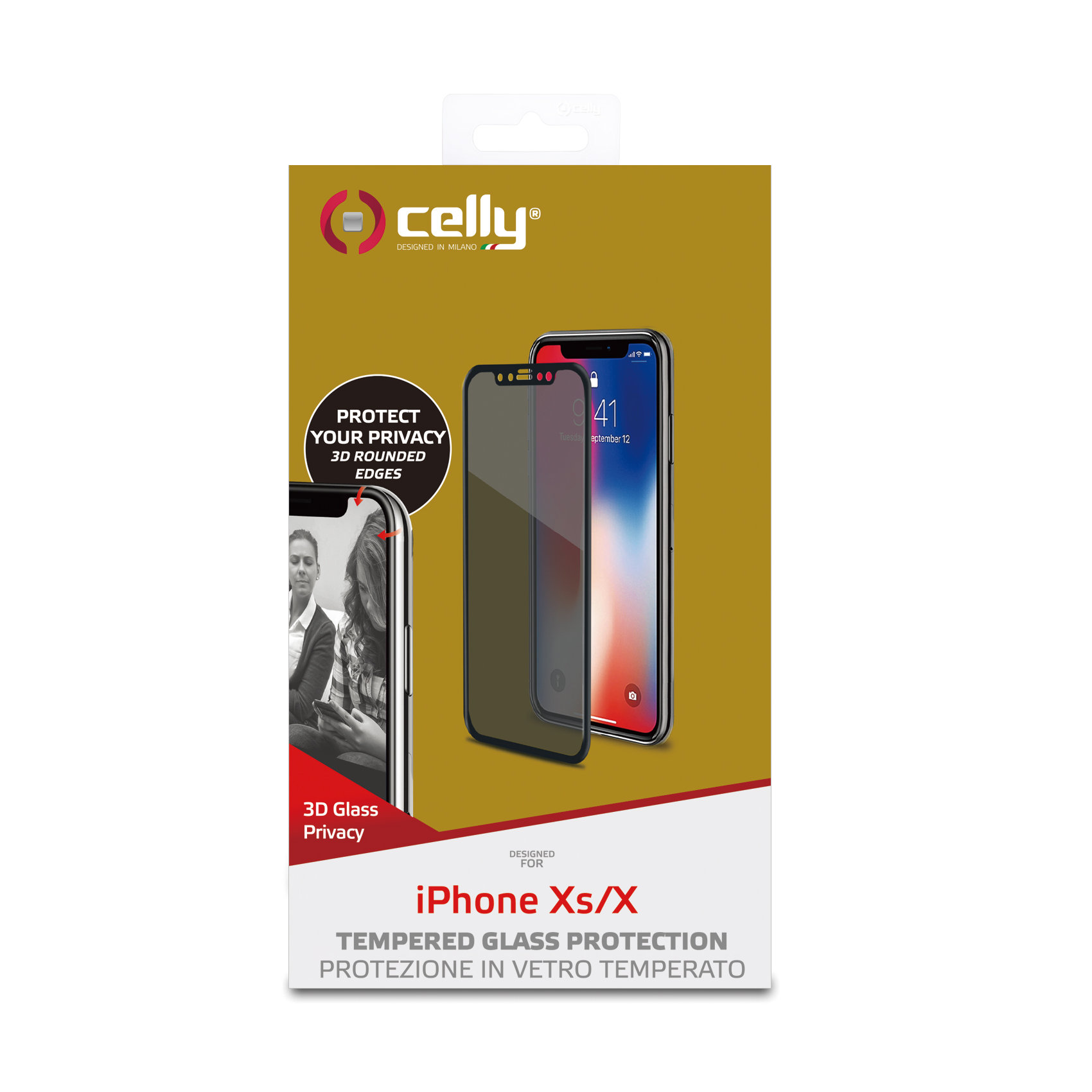 Privacy 3D Iphone Xs/X Nero - immagine 4