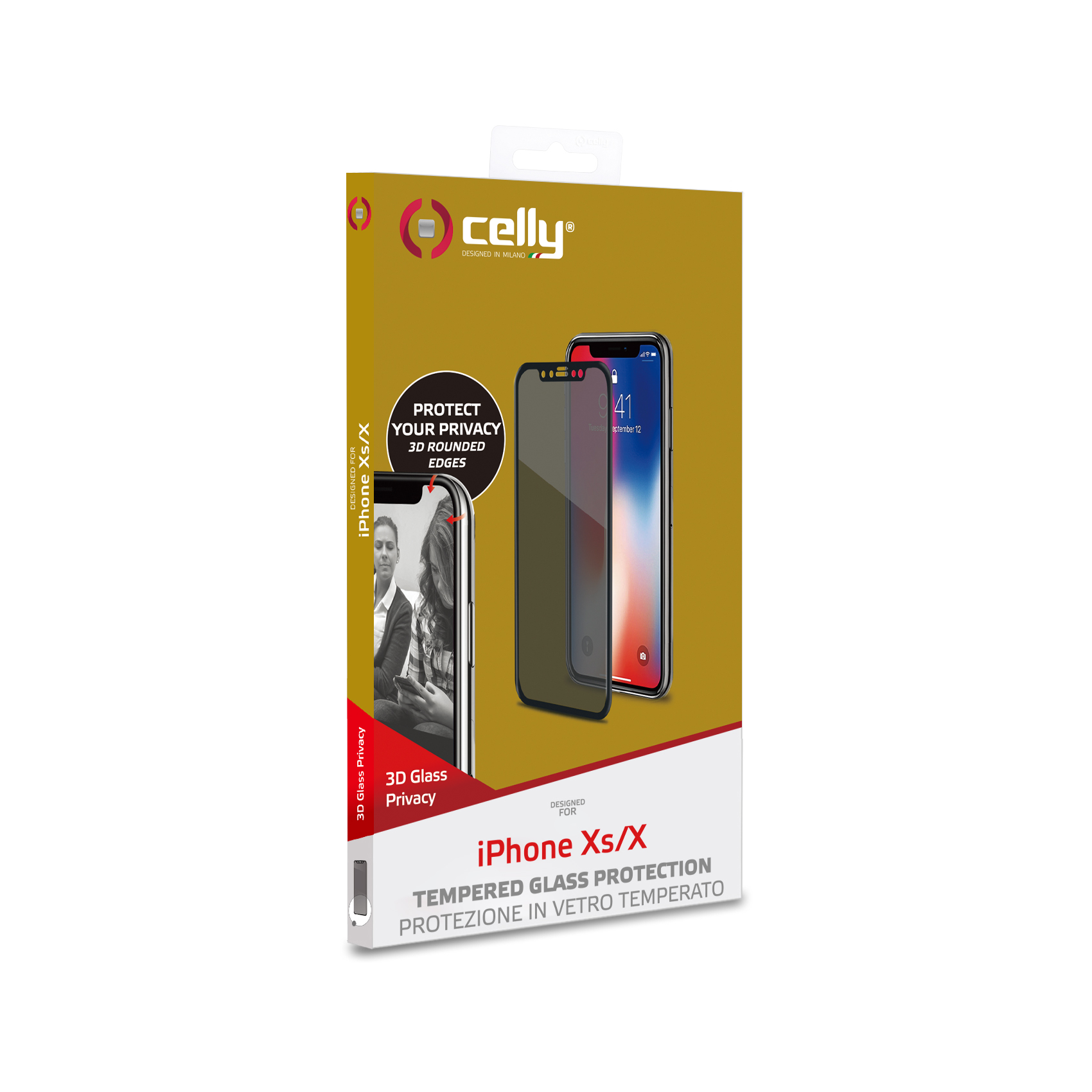 Privacy 3D Iphone Xs/X Nero - immagine 2