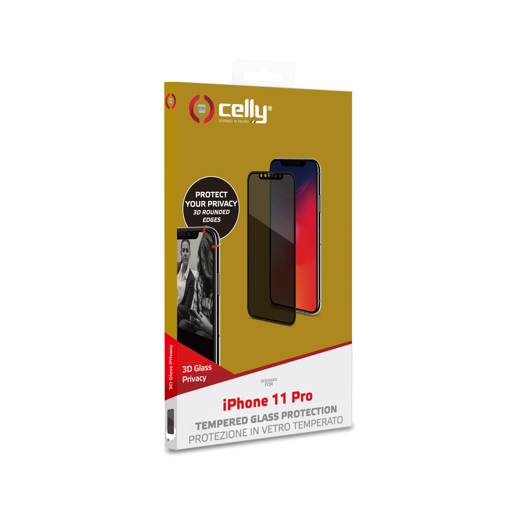 Privacy 3D Iphone 11 Pro Nero - immagine 3