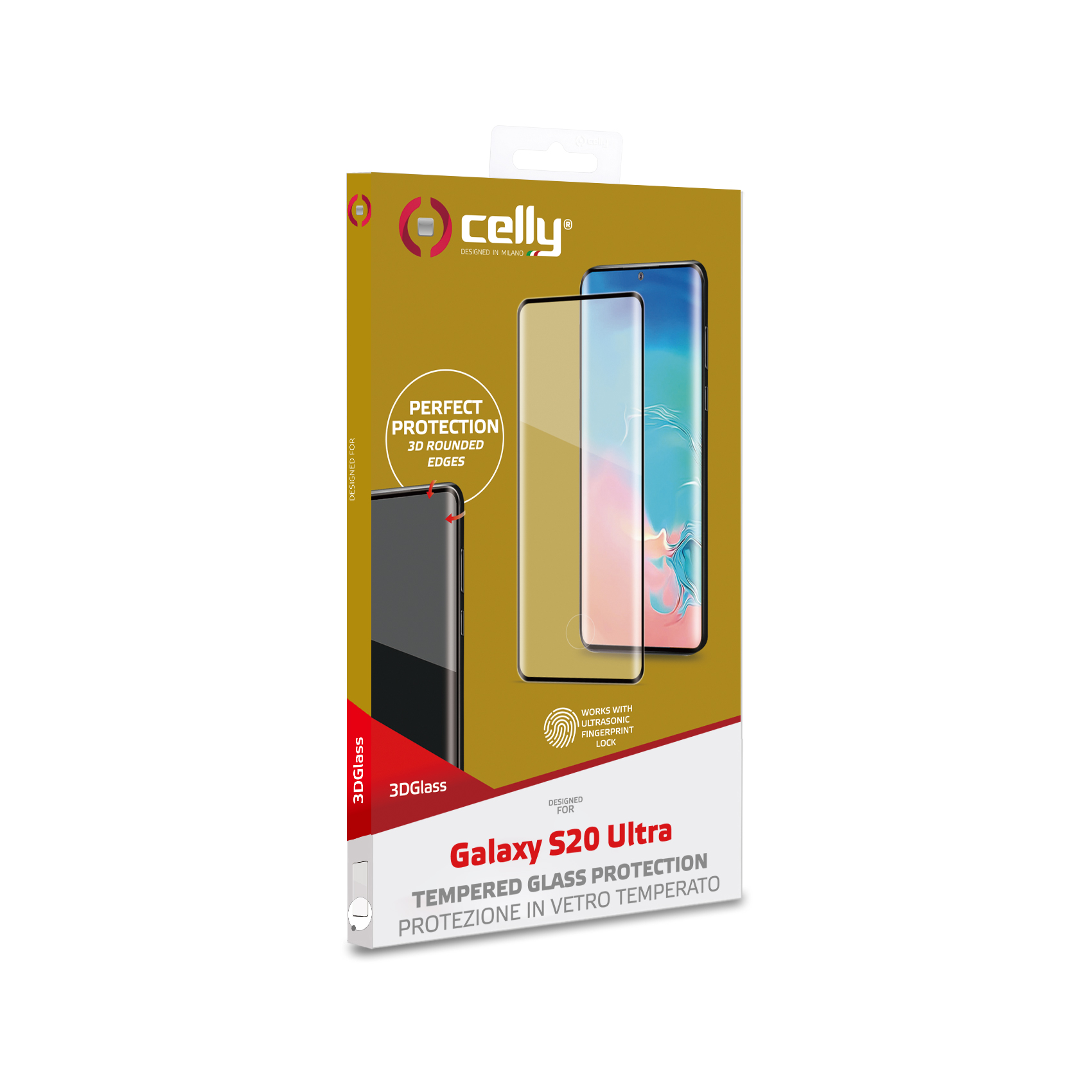 3D Glass Galaxy S20 Ultra Nero - immagine 3