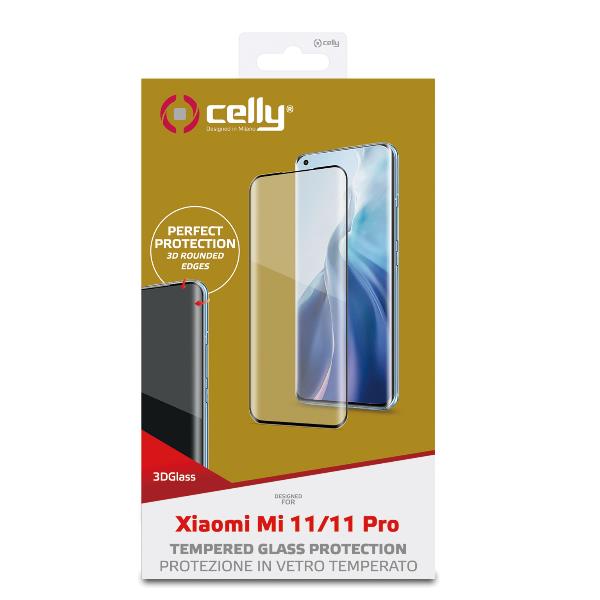 3D Glass Xiaomi Mi11/11 Pro Nero - immagine 3