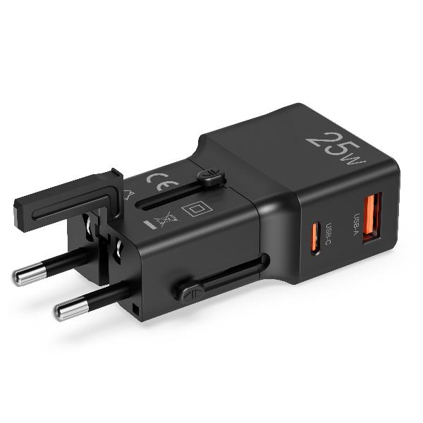 Multiplug 1Usb-A/1Usb-C 25W Slim - immagine 3