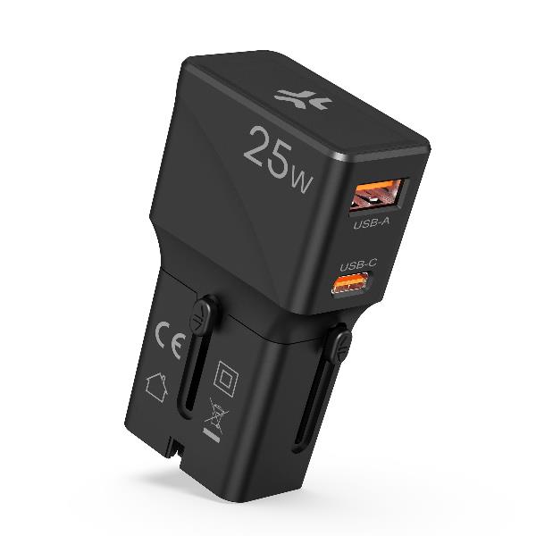 Multiplug 1Usb-A/1Usb-C 25W Slim