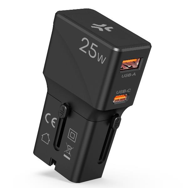 Multiplug 1Usb-A/1Usb-C 25W Slim - immagine 7