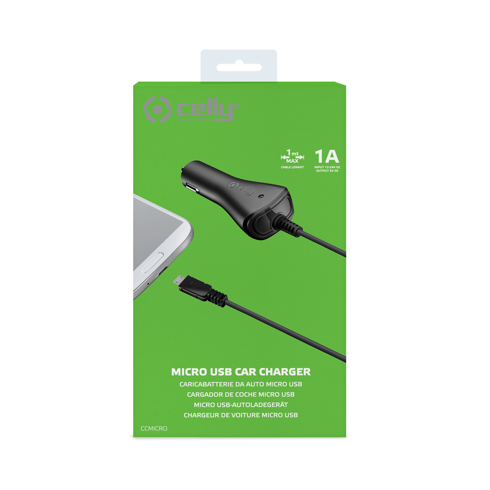 Car Charger Microusb 1A/5W Nero - immagine 4