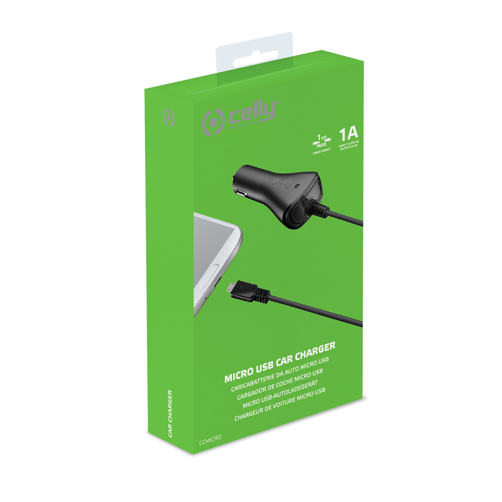 Car Charger Microusb 1A/5W Nero - immagine 3