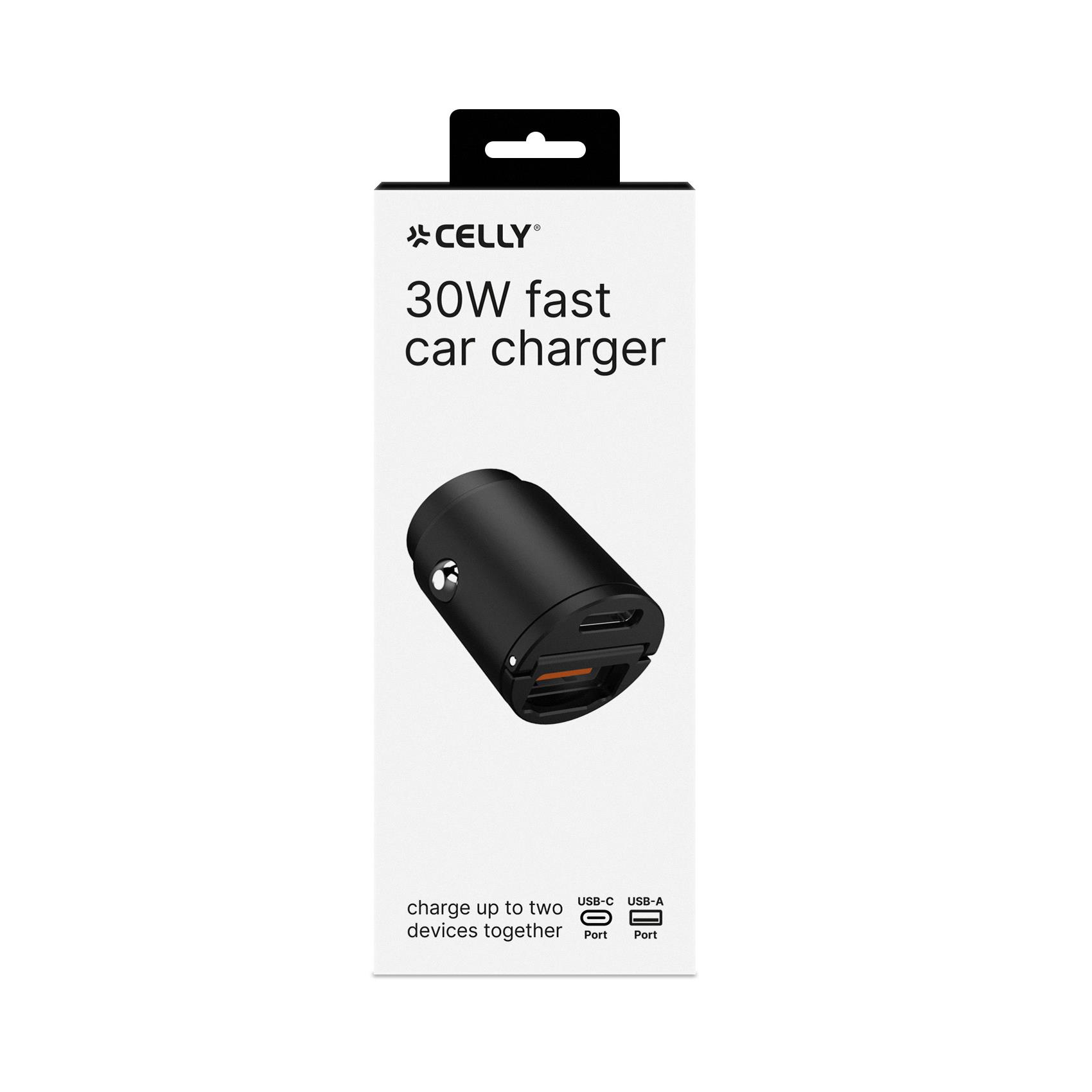 USB/USB-C Car Charger 30W Nero - immagine 4