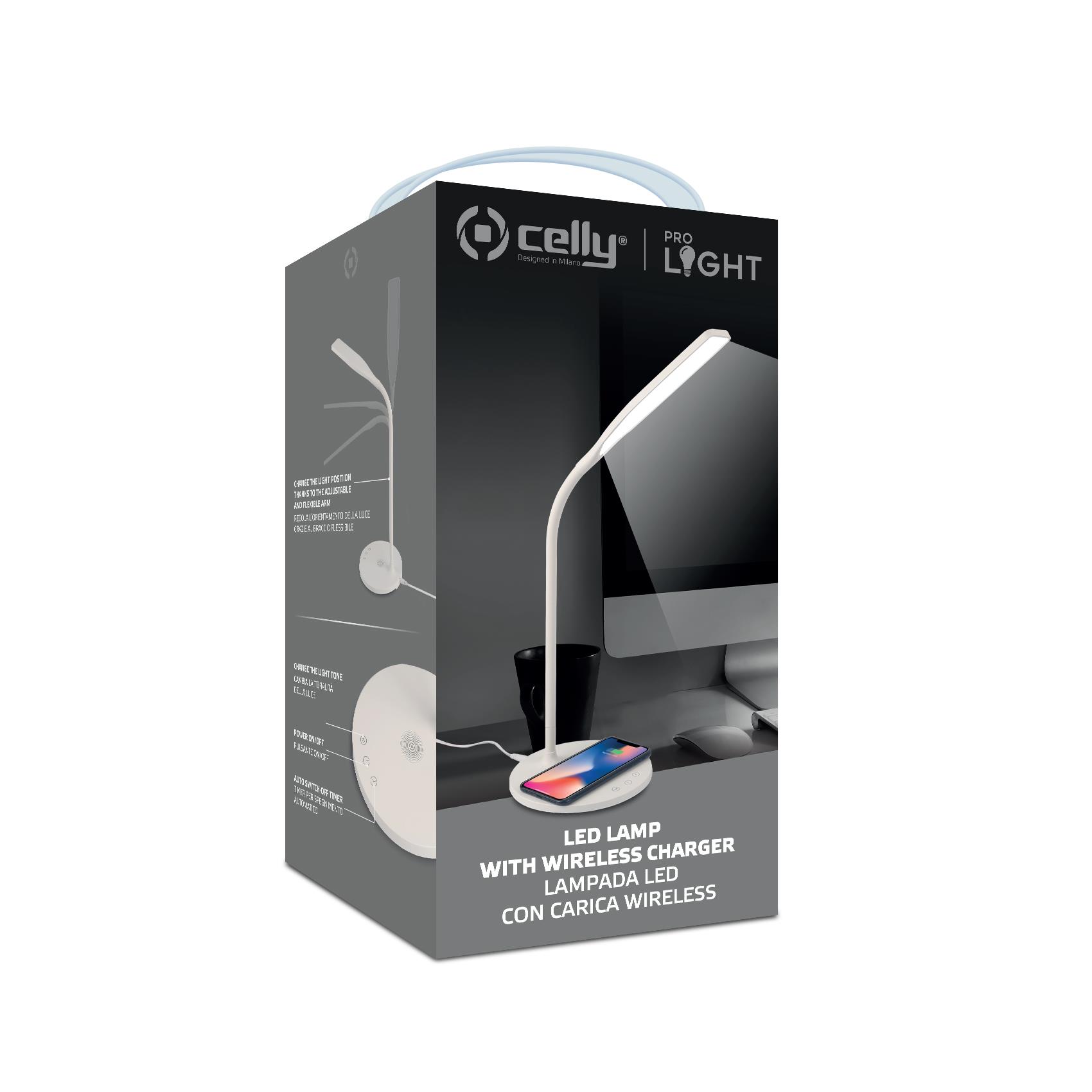 Wireless Charger Lamp 10W Bianco - immagine 8