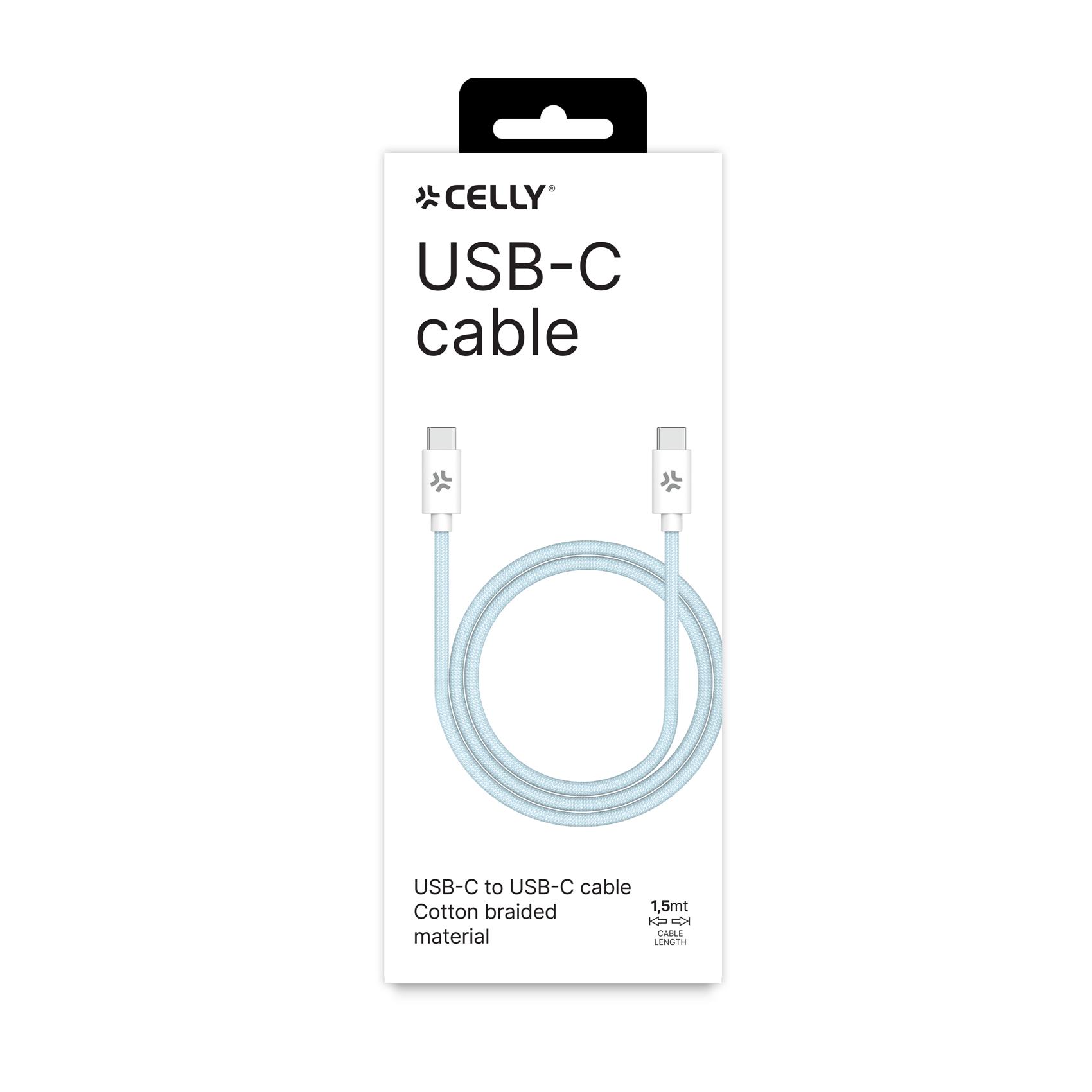 USB-C To USB-C 1.5Mt Cotton Cable - immagine 2