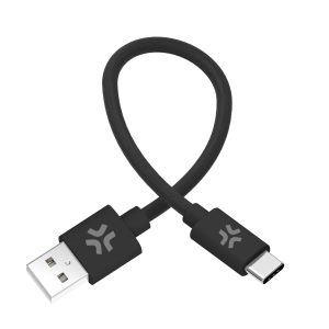 USB-A To USB-C 30Cm Bk Cotton